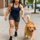 Knee Brace - 2Pack Adjustable Compression Brace with V-shaped Support Strip for Men Women Patella Band for Meniscus Injury Arthritis Pain Joint Support Strap for Workout, Pink