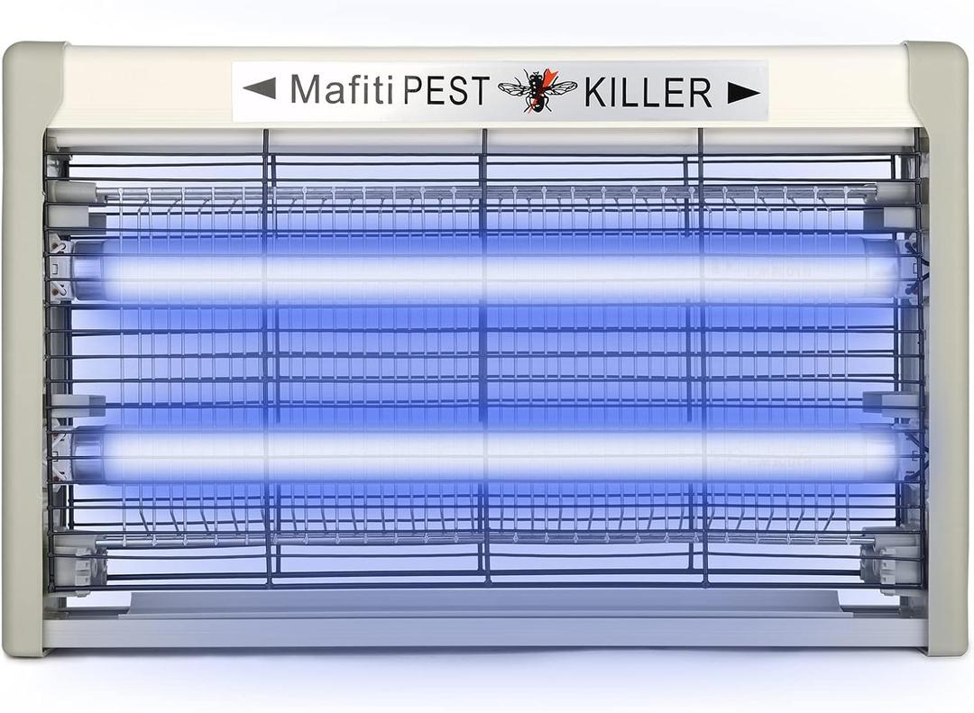 mafiti Bug Zapper Fly Traps Indoor Hanging Electric Mosquito Killer 3500V Flies Mosquitoes Trap for Home Restaurants Kitchen Garden Gray