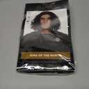 ALLAURA  Jon Snow Wig Northern Snow King Wig + Shield Jon Snow Pin  Bruno Short Black Curly Cosplay Wigs For Men Halloween Cosplay Halloween Costume