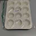 GreenLife 12-Cup Muffin Pan, PFAS-Free Healthy Nonstick Baking Tray, 11.4" x 1.9" x 15.9", Durable Ceramic Bakeware, Cupcakes, Egg Bites, Tarts, Brownies, Gray