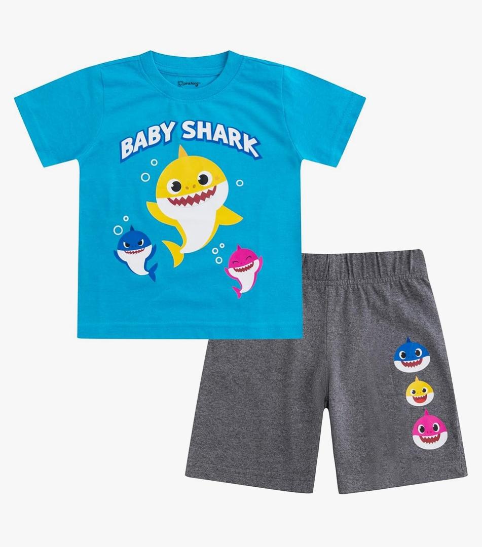 Nickelodeon Baby Boys Shark T-Shirt and Short Set for Toddler 4T
