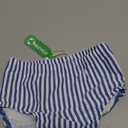 Baby Toddler Boy Swim Diaper Washable Waterproof Reusable Swim Pant Organic Seersucker Blue Stripe Swimsuit 18-24 Month