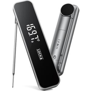 0.3S Instant Read Meat Thermometer  Digital Food Thermometer for Cooking, Grilling, BBQ, Candy, Air Fryer, Griddle  Kitchen Gadget Essentials & Gift for Him