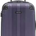 Kenneth Cole REACTION Out of Bounds Lightweight Hardshell 4-Wheel Spinner Luggage, Smokey Purple, 20-Inch Carry On