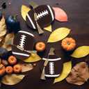 Vicenpal 3 Pcs Thanksgiving Fall Football Decorations for Home, Harvest Wooden Pumpkin Sign for Autumn Party Tiered Tray Centerpiece Table Decor Supplies, Thanksgiving Gift for Football Lover