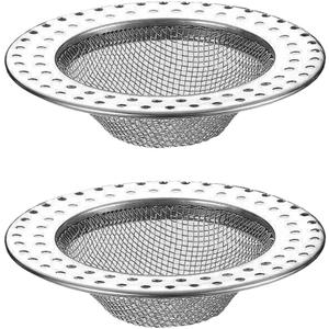 Shower Drain Hair Catcher, Shower Drain Basket, Easy to Clean Stainless Steel Mesh Hair Trap, Reusable Anti-Clog Drain Strainer Filter for Bathroom Sink, Shower & Tub, Fits 3-Inch Inner Diameter Holes