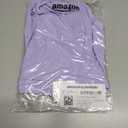 Amazon Essentials Women's High Waist Swim Bottom (Available in Plus Size) (Large, Lavender)