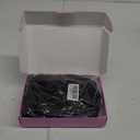 AISI HAIR Natural Brown Synthetic Curly Wavy Bob Wig with Bangs for Women, 21-23 Inches