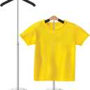 Sintuff Adjustable Child T Shirt Display Flexible Shoulder Stand Shirt Rack Portable Hanging Black Metal Clothes Hanger Rack for Clothing Garment Coat Retail Vendor, Height 16-27.9 Inch (1 Pcs)