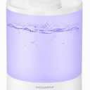 MegaWise Healthy Top-Refill Cool Mist Humidifiers for Bedroom, 24dB Ultrasonic Air Vaporizer with Water Filter for Baby [PP Material], Colorful Night Light,1 Gal Essential Oil Diffuser, Auto Shut Off (3.8 l)