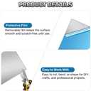 430 Stainless Steel Sheet Metal, 12" x 5.9", 24 Gauge (0.5mm) Stainless Steel Plate, Cut to Size Metal Sheet for Wall Board, Crafts, Kitchen & Office, 2 Pack