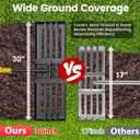 Lawn Leveling Rake - Heavy Duty 30" x 10" Lawn Leveler,Anti-Flip Edge, Adjustable 5FT Handle, Folding Plate for Yard, Soil, Sand, Topsoil Spreader - Garden Ground Top Dressing,Landscaping Tool