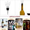 Hemoton Angel Wine Bottle Stopper Decorative Crystal Wine Bottle Plug Airtight Sealing Stopper for Home Bar Kitchen Unique Gift 4.13X1.96X1.37In