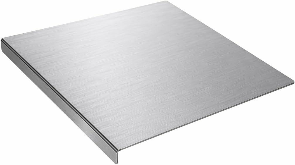 Stainless Steel Cutting Board with Lip, Countertop Metal Chopping Board, 31.5"L x 19.7"W
