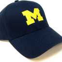 Officially Licensed Michigan Classic Logo Embroidered MVP Adjustable Hat Multicolor