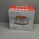 Toaster 4 Slice Retro Stainless Steel,Best Prime 4 Slice Toaster Wide Solt with 7 Shade Settings, Perfect for Waffles, Bagels and More Lainsten T-527