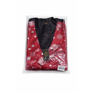 DiBanGu Mens Christmas Vest and Bow Tie Set Festival Christmas Snowflake Suit Vest for XmasNew Year Party Formal (Large, Burgundy Red Silver Snowflake) 