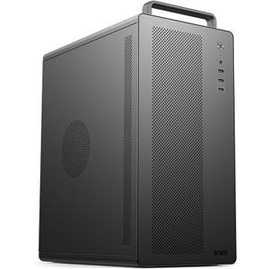 V281 Micro ATX/ITX Computer Case,Multifunctional Pc Case with Handle, Spcc Side Panel Business case, Support 300mm GPU 165mm CPU Cooler (Black)