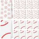 Shinylin 50 Pcs Baseball Party Favor Gift Bags for Team Boys with Stickers Paper Baseball Snack Treat Candy Bags Sports Team, End of Season Gifts, Ball Theme Birthday Party Supplies