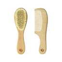 Baby Brush & Comb Set | Gently Grooms Baby's Hair | Made of Natural Wood And Bristles
