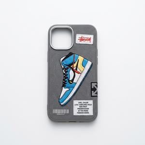 SZIYAYIH Cool Phone Case for iPhone 17 Pro Max Case for Boys Men Drop-Resistant Lens Protection Shockproof Basketball Sneaker Street Design Cases Compatible with iPhone 17 Pro Max-Gray
