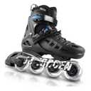 Inline Skates for Kids Girls and Boys, 4 Sizes Adjustable Roller Skates Blades with Full Light Up Wheels for Women Men, Durable Outer Shell, Roller Skates 4-12 Adults