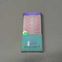 BTArtbox Press On Nails Almond - Pastel Baby Pink Short Press On Nails with Glue for Women, Opaque Soft Gel Glue On Nails in 16 Sizes - 32 Stick On Nails Kit, Bounce Kiss