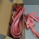 AmazingSpark 40 Pack Small Thank You Gift Bags with Handles 5.5 x 2.4 x 4.7 Inches Mini Gift Bags Bulk with Bow Ribbon Paper Marble for Party Favor Wedding Bridal Shower(Pink)