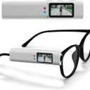 Yoidesu Mini Body Camera 2.7K HD Head Mounted FPV Video Cameras, 0.96in Screen HandsFree Wearable Vlog Cam, 110 Wide Angle WiFi APP Control Action Cameras for Walking Travel Cycling (White)