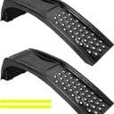 Garvee 8 Inch Lift Solid Steel Car Ramps, 8000 LBS, Heavy Duty Auto Truck Ramps for Oil Change and Car Repair Vehicle Service Ramps for Car Truck SUV Repair Maintenance, 2 Pack Black