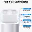 Wireless Air Pod Charging Case Replacement Compatible with Air Pod Pro 1st and 2nd Generation Charging Cases, Built-in 660 mAh Battery with Bluetooth Pairing Sync Button, No Earbuds