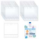 PH PandaHall 50pcs Card Name Badge Holder for Nursing Pins Badge Pin Holder Horizontal Buddy Topper Adapter Sleeve Clear Plastic Pocket Card Name ID Holders for 3.5x2.5 inch Nurse Doctor Staff Cards