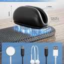 5-Pack Magnetic Cable Clips Cord Organizer - Smoothly Adjustable, Puretor Desk Cable Management Clips. Ideal Wire Holders for Desktop, Nightstand, Wall - Perfect for Home Office, Phone, Car (Black)