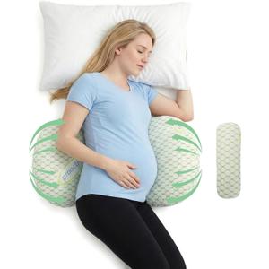 Pregnancy Pillows for Sleeping, Pregnancy Wedge Pillow for Side Sleeping, Pillow Support for Belly, Back and Hips Relief, Breathable and Adjustable W-Shaped Pillows for Pregnant Women