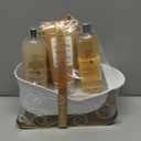 Gift Baskets for Women, Body & Earth Gift Set with Jasmine & Honey Scent Includes Bubble Bath, Hand Cream, Holiday Gift Baskets, Bath and Body Gift Sets for Women, Happy New Year Gifts