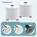 Ryamen 2-Pack Shower Filter Replaecment for Ryamen S8 Filtered Showerhead, White, F8 Version