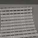 XIYUNTE Shower Mat Non Slip Bath Mat for Tub - 36 x 16 Inch Bathtub Mat Non Slip Shower Mat for Inside Shower, TPE Bath Mat with Powerful Suction Cup, Easy to Cut Bath Tub Mat, Grey