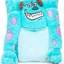 Jay Franco Disney Pixar Monsters Inc James Sullivan - Sully 3D Snuggle Plush Pillow - Super Soft Blue Pillow - Measures 15 Inches