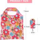 Merkaunis 35 Pack Reusable Floral Grocery Bags Foldable Grocery Bags Machine Washable Bags Grocery Bag Reusable Shopping Bag Waterproof Reusable Groceries Bag Packable Shopping Bag for Shopping