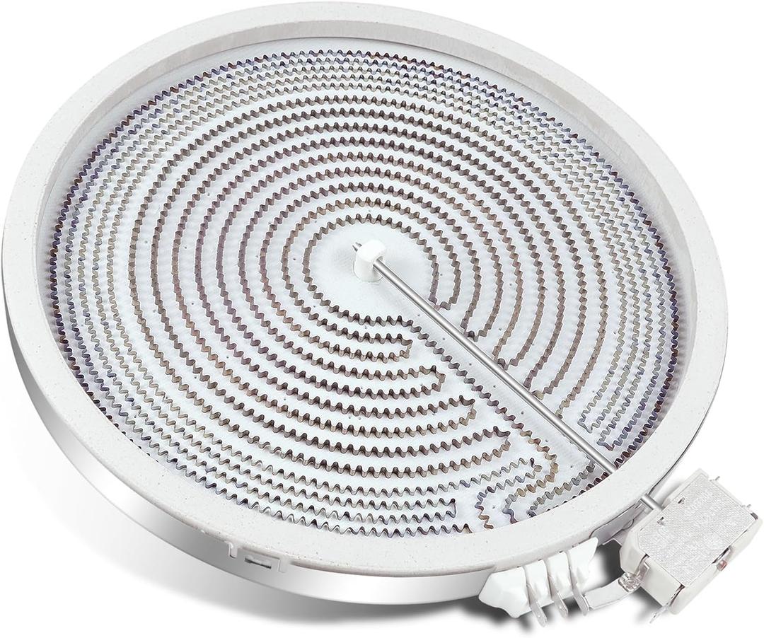 UPGRADED WB30T10130 12" Dual Haliant Surface Element Replacement for GE Stove, AP4344395 12"/9" Dual Radiant Surface Element, PS2321564 12 inch Burner Replace AH2321564, 1474216