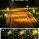 Solar Spot Lights Outdoor, Solar Lights Outdoor Waterproof IP65, 3 Brightness Modes Dusk to Dawn Landscape Spotlights for Yard Garden Pathway Tree Decoration, Warm White, 4 Pack