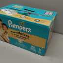 Pampers Swaddlers Diapers, Size 1 (8-14 lbs), 96 Count, Absorbent, Keeps Baby Dry and Comfortable, Skin Safe Disposable Baby Diaper