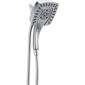 Delta Faucet 5-Spray In2ition 2-in-1 Dual Hand Held Shower Head with Hose, Magnetic Docking Handheld Shower Head, Chrome 58474-25 (Chrome)