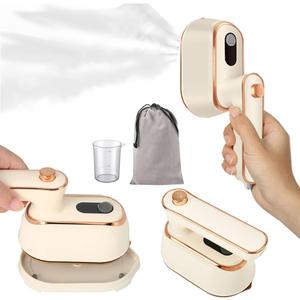 Mini Steamer Travel Iron for Clothes: Compact Handheld Portable Steamers Small Travel Size Clothing Steamer