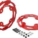 NICECNC Sprocket Guard Chain Cover Protector Compatible with Yamaha YFZ450R 2009 2010 2011 2012 2013-2023, YFZ450R SE 2009-2019 2020 2021 2022 2023, See Fitments Red