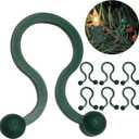 New Traditions 2000ct Christmas Tree Branch Light Clip for Any Size Christmas String Lights (C7, C9, Mini Lights) and Ornament Hanger on Trees, Shrubs, Wreaths, Outdoor Plants (Green, Set of 2000)