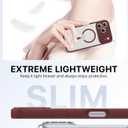 Faiono Magnetic for iPhone 17 Pro Max Case [Full Camera Protection][Military-Grade Protection][Compatible with MagSafe] Shockproof Protective Slim Phone Case for iPhone 17 Pro Max, Claret