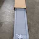 Ekena Millwork Lifetime Vinyl LL1S14X07500MB Standard Cathedral Top Center Mullion, Open Louver Vinyl Shutters, w/Installation Shutter-Lok's & Matching Screws (Per Pair), 14 1/2"Wx75"H, Midnight Blue