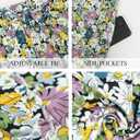 POPZONE Women Maxi Skirt Floral Boho Tiered Fall Summer Flowy Skirts Casual High Waist Long Skirts for Women (M)