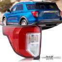 Left Tail light (Include Screws) Assembly Compatible with 2020-2023 Ford Explorer XLT Rear Tail light Tail Lamp Included Plastic Screw Stud With Thread Left Driver Side LB5Z13405F FO2800275